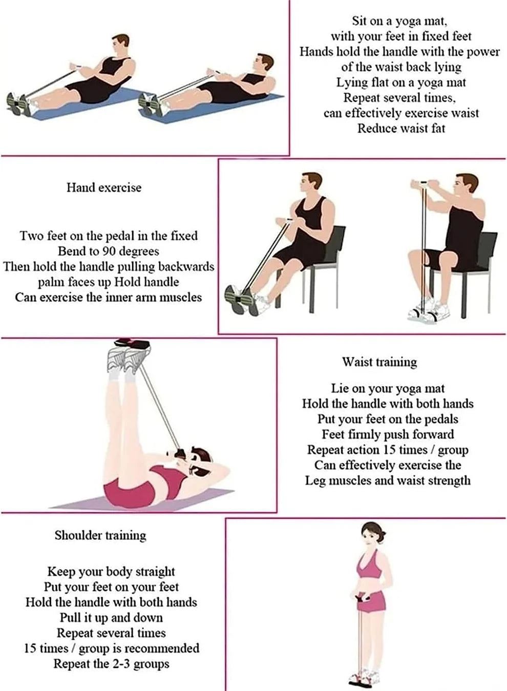 Yoga Pedal Resistance Band Exerciser