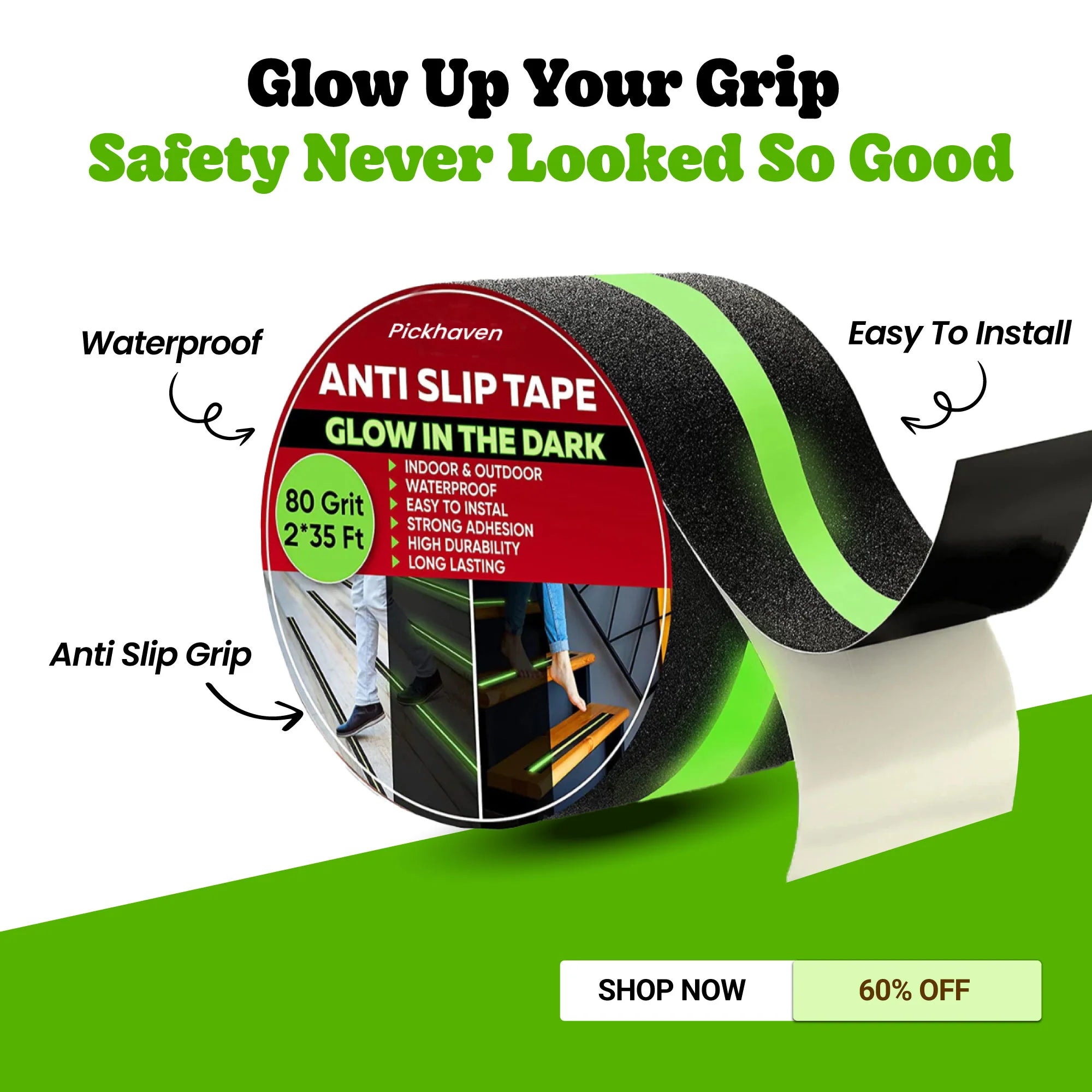Glow in the Dark Anti-Skid Safety Tape